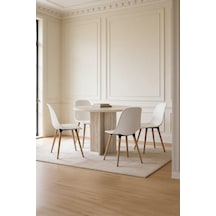 Harmony Sora Oval Masa 90x75x90 Cm Trevi Sadece Masa - Modern Tasarım Antrasit