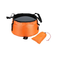 Taşınabilir Katlanabilir Seyahat Ayak Banyosu Çantası Turuncu