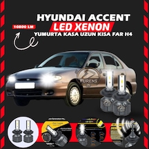 Hyundai Accent Yumurta Kasa Uyumlu Şimşek Etkili Led Xenon Premium Series H4