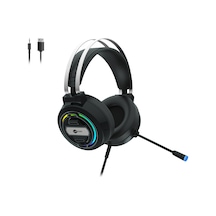 Lecoo HT401 3.5MM Jack+ USB Kulak Üstü RGB LED Aydınlatmalı Kablolu Gaming Kulaklık