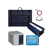 200w Marin Solar Paketi 200w Taşınabilir Panel 500w Ups İnverter 1.3kw Lityum Batarya