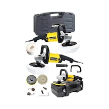 Stilmax Profesyonel SPL1400 6 Kademeli 1400 W 180 MM Devir Ayarlı Pasta Cila Polisaj Makinesi + Fırça