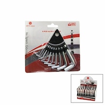 10 Parça Kartlı Alyan Anahtar Takım Seti120mm-no-1.5-10