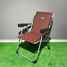 Argeus Rock Katlanabilir Kamp Sandalyesi Bardaklı - Bordo A-07