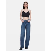 Ltb Vanetta Düz Paça Yüksek Bel Jean Pantolon 010095176315881 55948 Karışık Çok Renkli