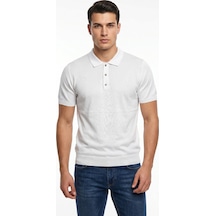 Raymons Erkek Polo Yaka Kısa Kollu Triko Tişört Regular Kalıp Bgl-st05560 Beyaz