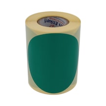 Kuşe Daire Renk Baskılı Çap Etiketi 75mm Daire Ölçülerinde Yuvarlak Çıkartma Sticker Ruloda 300 Adet Kendinden 1