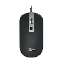 Lecoo MS104 USB Kablolu 1600DPI 4 Tuşlu PC, Mac, Dizüstü Bilgisayar ile Uyumlu Optik Mouse