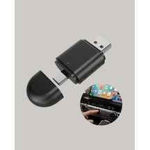 Kablosuz Carplay Adaptörü Usb-a & Type-c Uyumlu Hızlı Bağlantı Cihazı