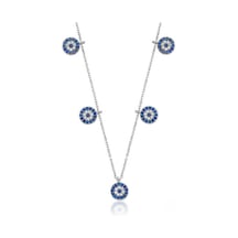 Himarry 925 Ayar Gümüş Nazarlı Şans Kadın Gümüş Kolye