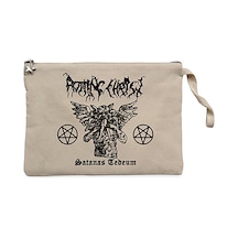 Rotting Christ Tedeum Krem Clutch Cüzdan / El Çantası Krem