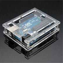Arduino Uno R3 Plastik Koruma Kutusu Vidalı Pleksi Kutu