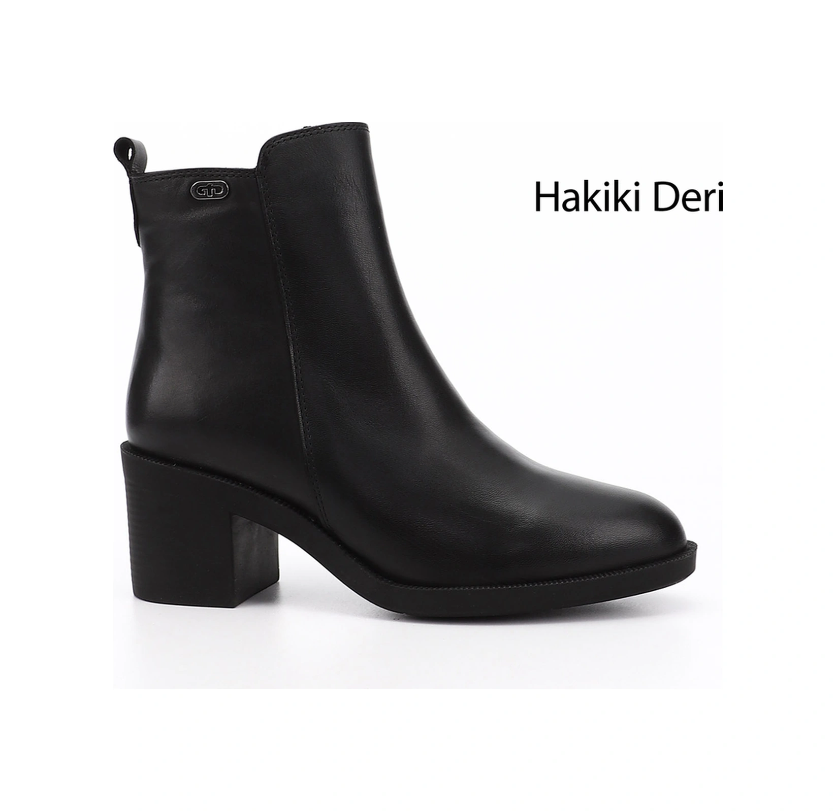 Gönderi(R) Gönderi R Kadın Siyah Fermuarlı Kalın Topuklu Hakiki Deri Bot Gkzb13453428 Siyah