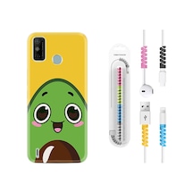Tecno Spark 6 Go Kılıf Kablo Koruyuculu Avo Şekerto 1626 Siyah