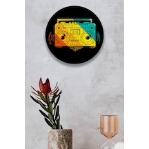 Müzik, Retro, Rock, Gitar Dekoratif Mdf Tablo Modeli, Tasarım Müzik Poster Süsü