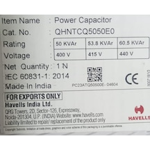 Havells Kondansatör Qhntcq5050e0 50kv 400v