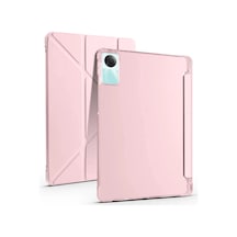 Mey İthalat Redmi Pad Se 4g Kılıf Kalemlikli Mars Tablet Kılıfı - Rose Gold Klasik