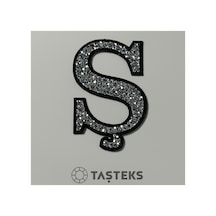Taşlı Ütülenebilen Veya Sticker Olarak Kullanılabilen 6cm Ş Harfi