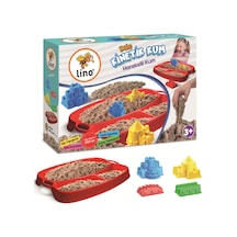 Kinetik Kum Seti - Kalem Temalı 350gr Kum + Tepsi + 4 Kalıp Kum Rengi