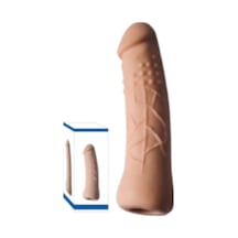 Erofoni Ucu 6 Cm Dolgulu Realistik Süper Uzatmalı Penis Kılıfı