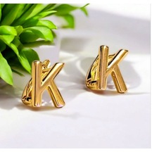 Kadın Rodyum Kaplama K Harf Küpe 887915