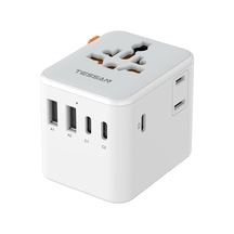 Evrensel Seyahat Adaptörü, 5 Usb Portlu 1 Usb C Uluslararası Fiş Adaptörü, Abd'den Avrupa Birliği, İngiltere, Avustralya Ve İrlanda'ya Dünya Çapında Elektrik Prizi Çok Renkli