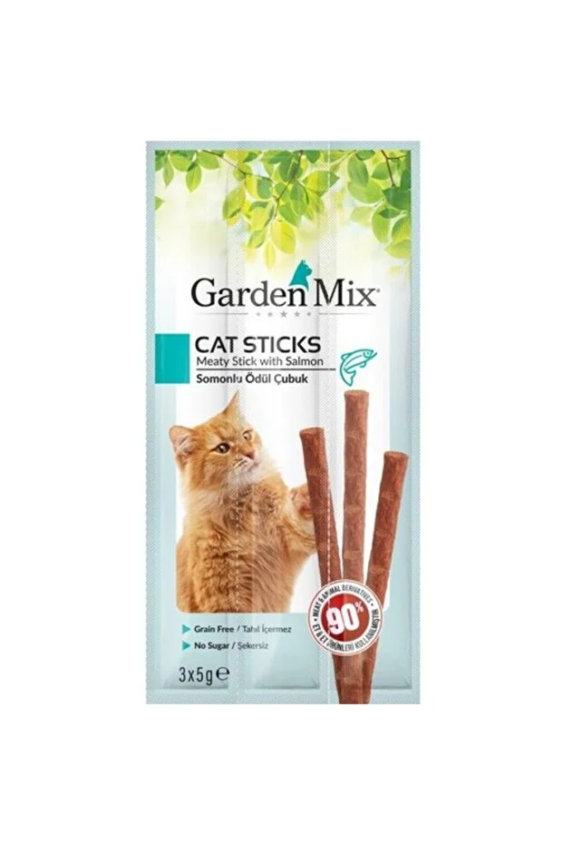 Gardenmix Garden Mix Somonlu Kedi Stick Ödül 3 5gr