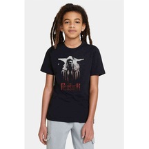 The Punisher Baskılı Unisex Çocuk Siyah T-Shirt (528297819)