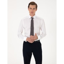 Pierre Cardin Erkek Beyaz Gömlek Desenli 50303339-vr013 Beyaz