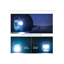 Farissu Solar Işıldak Fener Güneş Enerjili Ve Usb Sarj Kamp Lambası Cata Hazar Kamp Feneri Mobil Güç Kaynağı Çok Renkli
