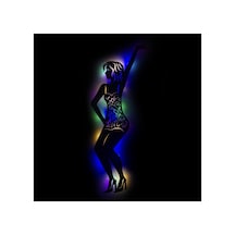 Led Işıklı Dans Temalı Tablo Aidan Dekoratif Gece Lambası Çok Renkli - 737247817 Çok Renkli