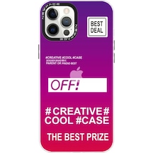 Newface Apple İphone 12 Pro Max Kılıf Estoril Desenli Kapak - Estoril - 9 Mor