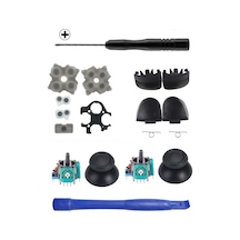 Ps5 Versiyon 3 Analog Motor Topuz İç Lastik Tetik Seti Tornavida Ayırıcı Set Ps5 Kol Tamiri Siyah