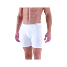 Blackspade 9216 %92 Pamuk Uzun Erkek Boxer-Beyaz