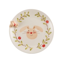 Pasabahce Bunny Seramik Pasta Tabağı - 1 Adet Çok Renkli