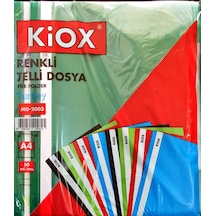 Kiox Yeşil Renk Telli Dosya 50 Li Paket Özel Fiyat