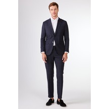 Dufy K.lacivert Balıksırtı Erkek Takım Elbise - Slim Fit Lacivert Dufy K.lacivert Balıksırtı Erkek Takım Elbise - Slim Fit Lacivert