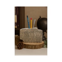 Egypt Temalı Kalemlik Gri