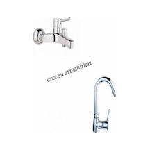 Delta Kuğu Lavabo ve Banyo Bataryası