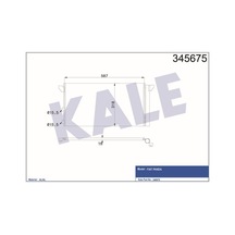 KALE OTO Radyatör 345675 Klima Radyatörü Panda 04-