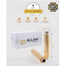 1 Koli 4 Adet 30cm X 250mt Gıda Streç Film Yemekçiler Çiğ Köfteciler Ve Şarküteriler İçin 1.kalite