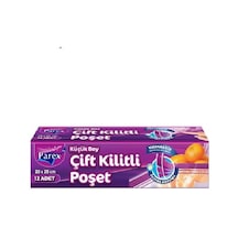 Parex Çift Kilitli Buzdolabı Poşeti Küçük Boy
