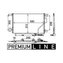 Mahle Ac450000p Klima Radyatörü Mercedes W203 Cl203 S203 C209 A209 A2035002154 -