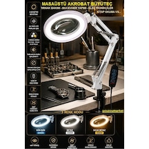 Masaüstü Akrobat Büyüteç Tırnak Bakımı-mucevher Yapımı-elektronikçiler-kitap Okuma Vs....