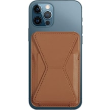 Ally iPhone Uyumlu 15-14- 13-12'ler İçin Standlı Deri Cüzdan Magsafe Kartlık Cüzdan Kılıf- 5775 Mh-hs9958-0699