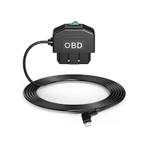 Vkemall Araç İçin Obd Hardwire Kiti, 12-24v 5v/3a Usb Micro Android Sağ Dirsekli, 24 Saat Park Modu Ve Düşük Gerilim Koruması