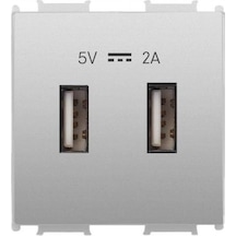 Viko Panasonic Thea Modüler Metalik Beyaz Usb Şarj Prizi Alt+kapak 2m 5v-2a - Wvtt22314mw-tr