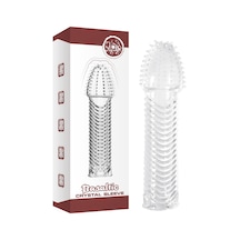 Hızlı Express Basaltic 15 Cm Tırtıklı Silikon Uzatmalı Penis Kılıfı