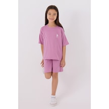 U.S. Polo Assn. Kız Çocuk Mor Bermuda Takım Us1848-c-v45 Mor