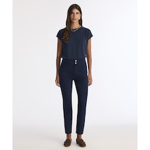 Yargıcı Slim Yüksek Bel Pantolon 25kkpn3071x 004 Lacivert